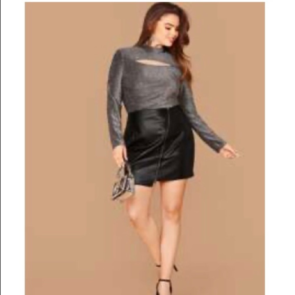 *3 for $25* Glitter Top - SHEIN Curve